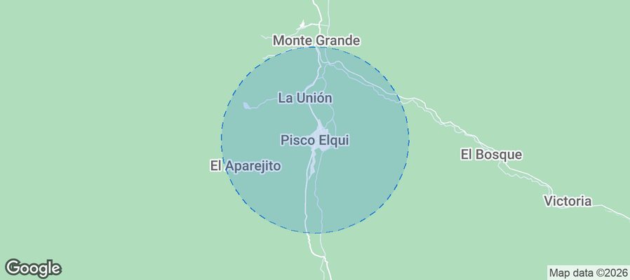 Pisco Elqui Airbnb map